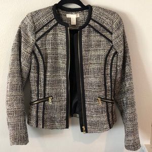 H&M Tweed Moto Jacket